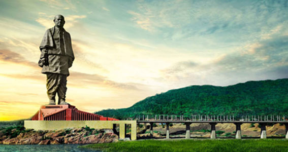 Statue of Unity With Junagadh